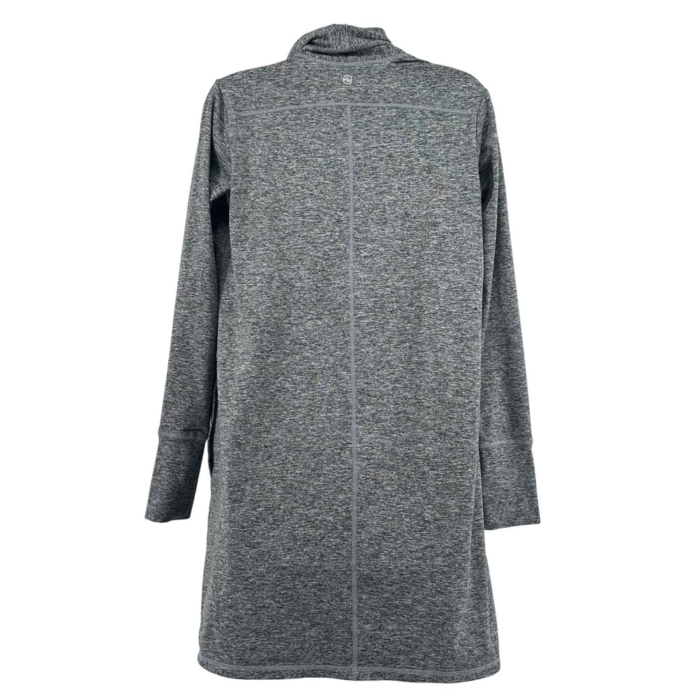 Eddie Bauer Open Front Longline Cardigan Women S Gray Athleisure Layering Tech - Picture 2 of 9